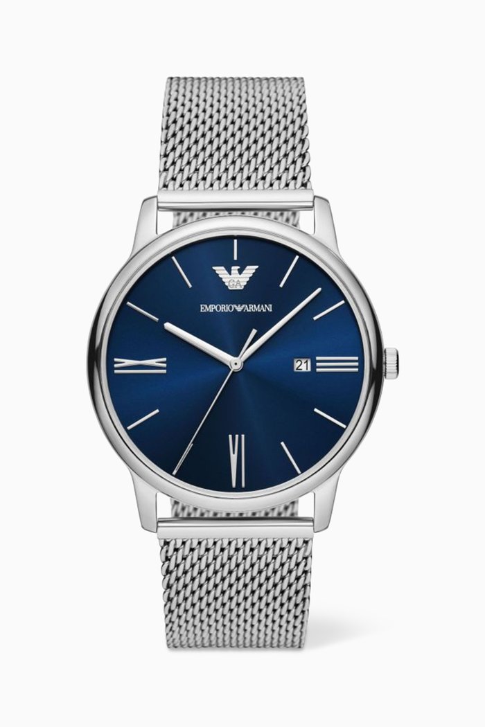 

Minimalist Automatic Watch, 42mm, Silver