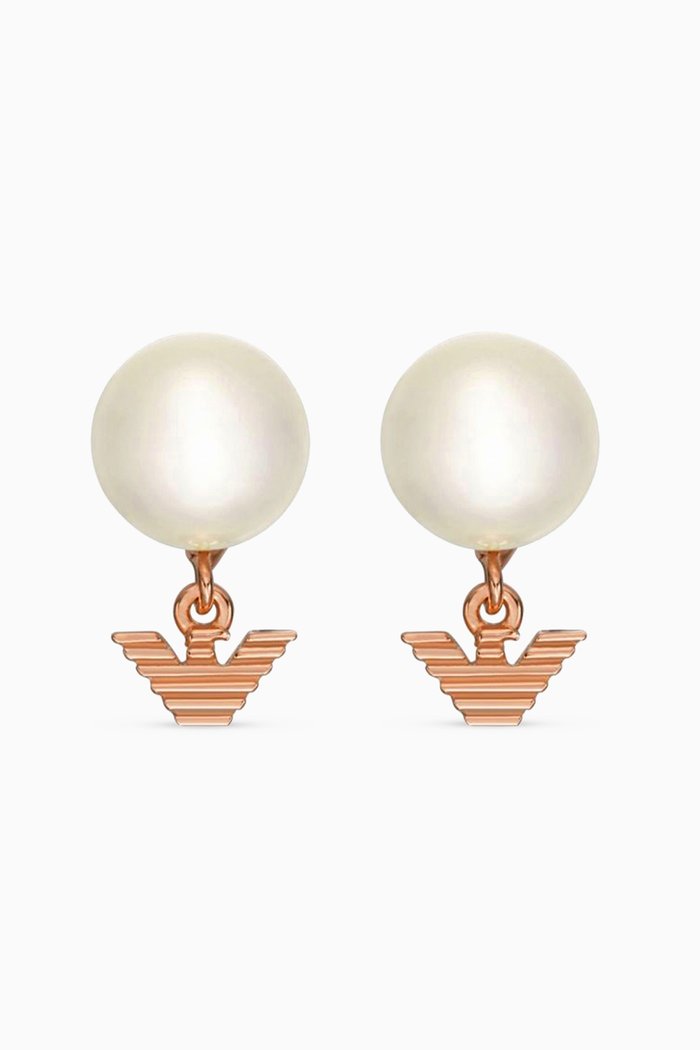 

Key Basics Stud Earrings, Rose gold