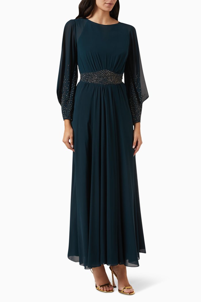 

Embellished Kaftan, Green