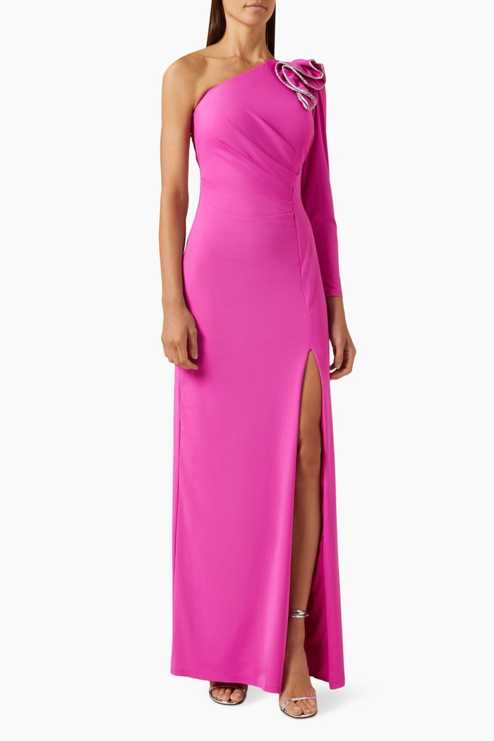 

One-shoulder Dress, Pink