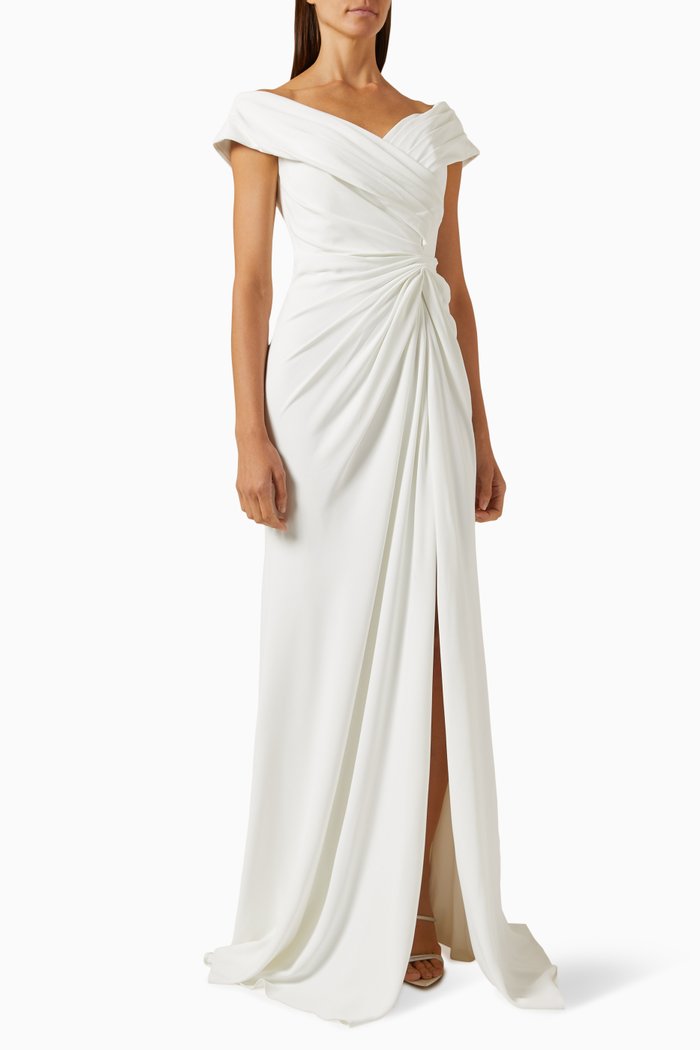 

Twist Maxi Dress, Neutral