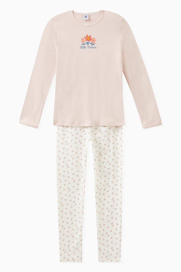 

Floral Print Pyjamas in Cotton, Multicolour