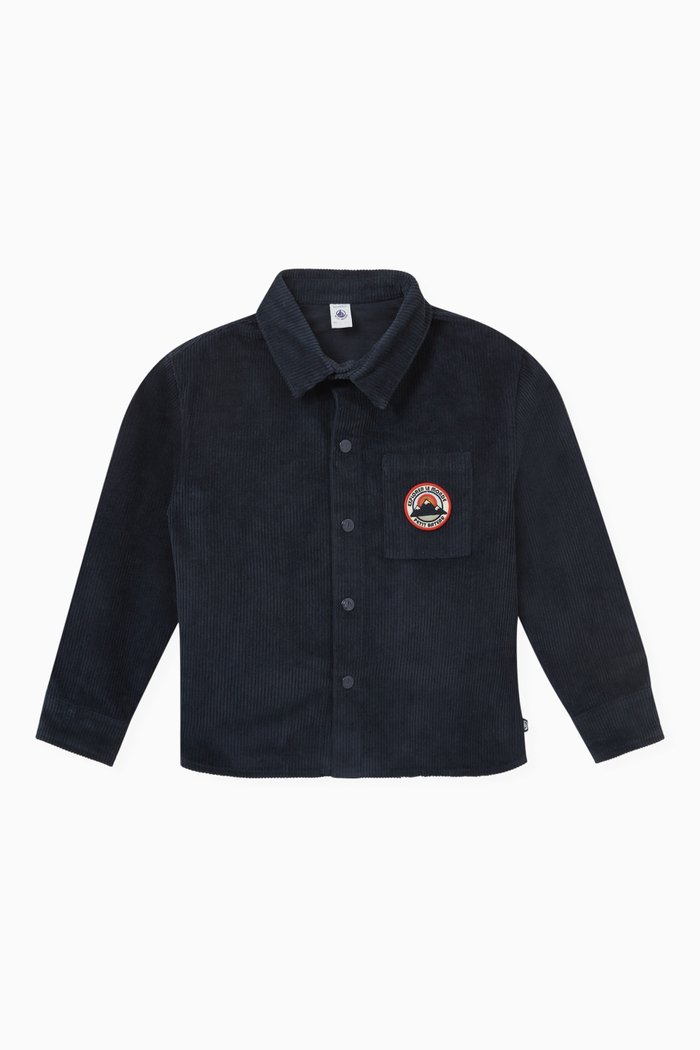 

Ribbed Overshirt in Corduroy, Blue