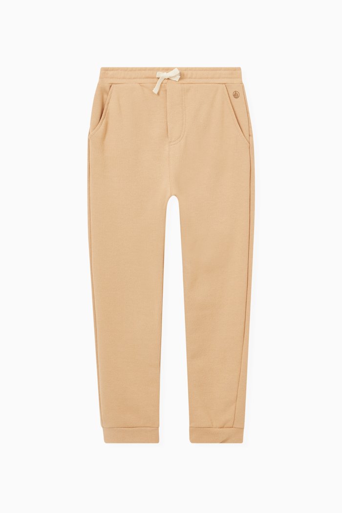 

Embroidered Logo Joggings Pants in Cotton, Neutral