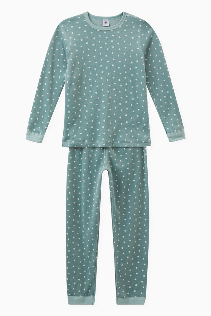 

Star Print Fleece Pyjamas in Velour, Multicolour