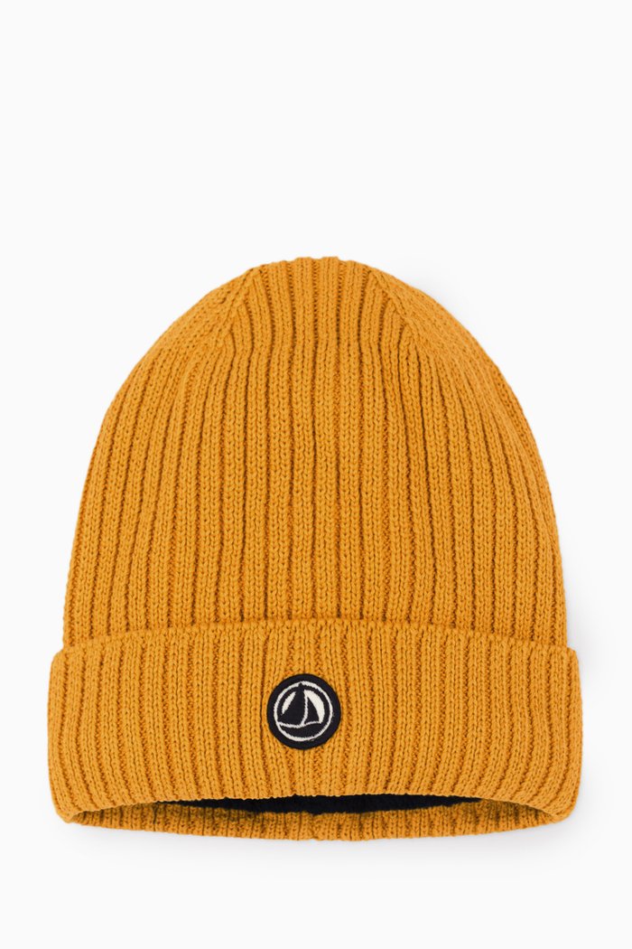 

Logo Beanie Hat in Organic Cotton, Yellow