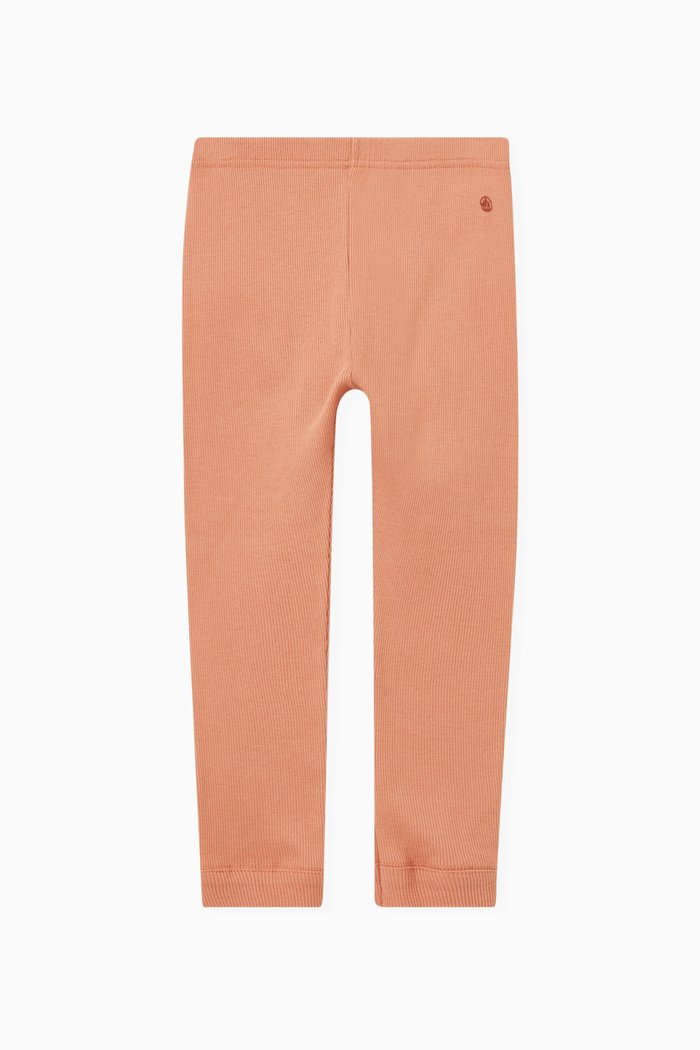 Embroidered Logo Leggings in Cotton, Pink