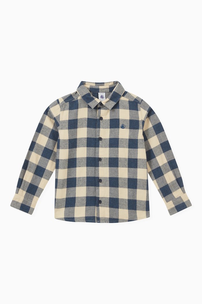 

Checked Flannel Shirt in Cotton, Multicolour