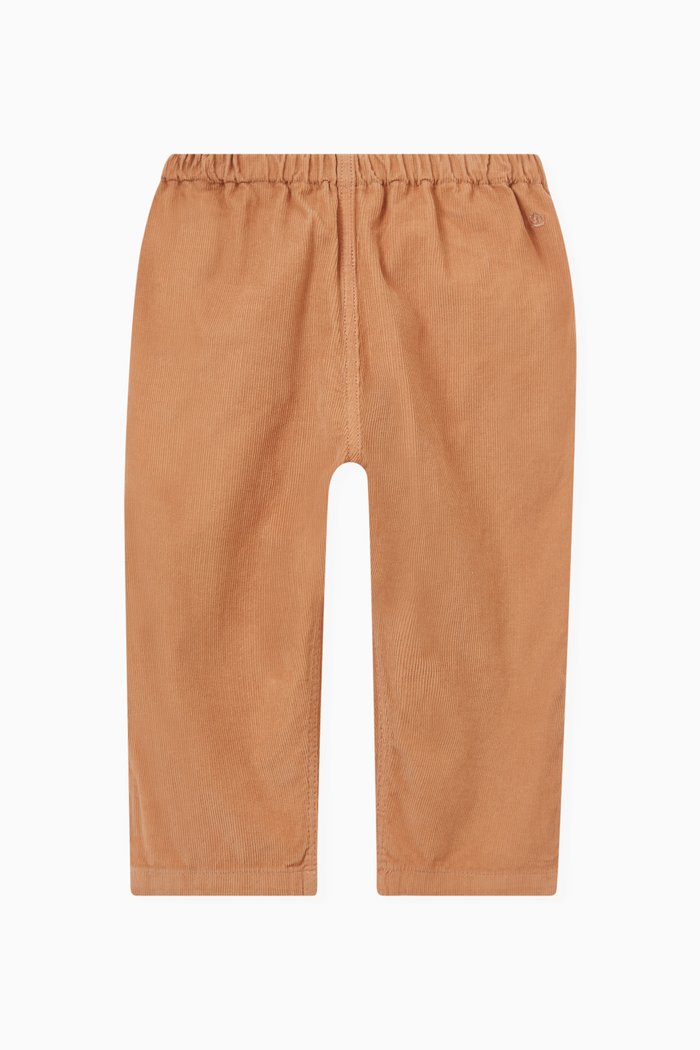 

Embroidered Logo Pants in Fine Velour, Pink