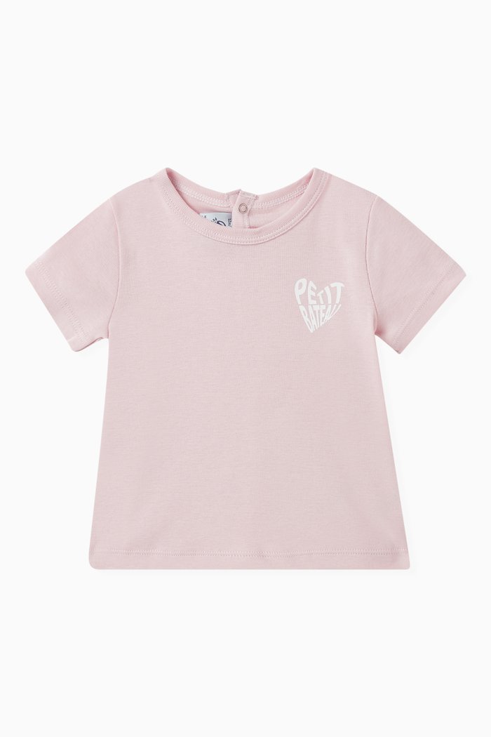 

Logo T-shirt in Jersey, Pink
