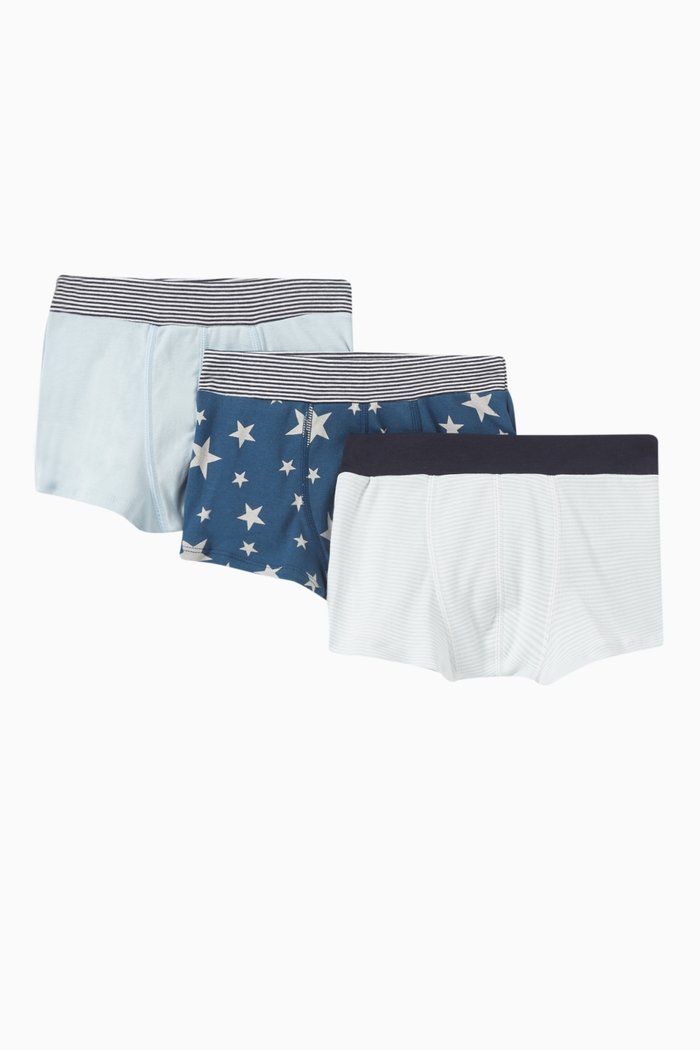 

Star Boxer Shorts in Cotton, Pack of Three, Multicolour