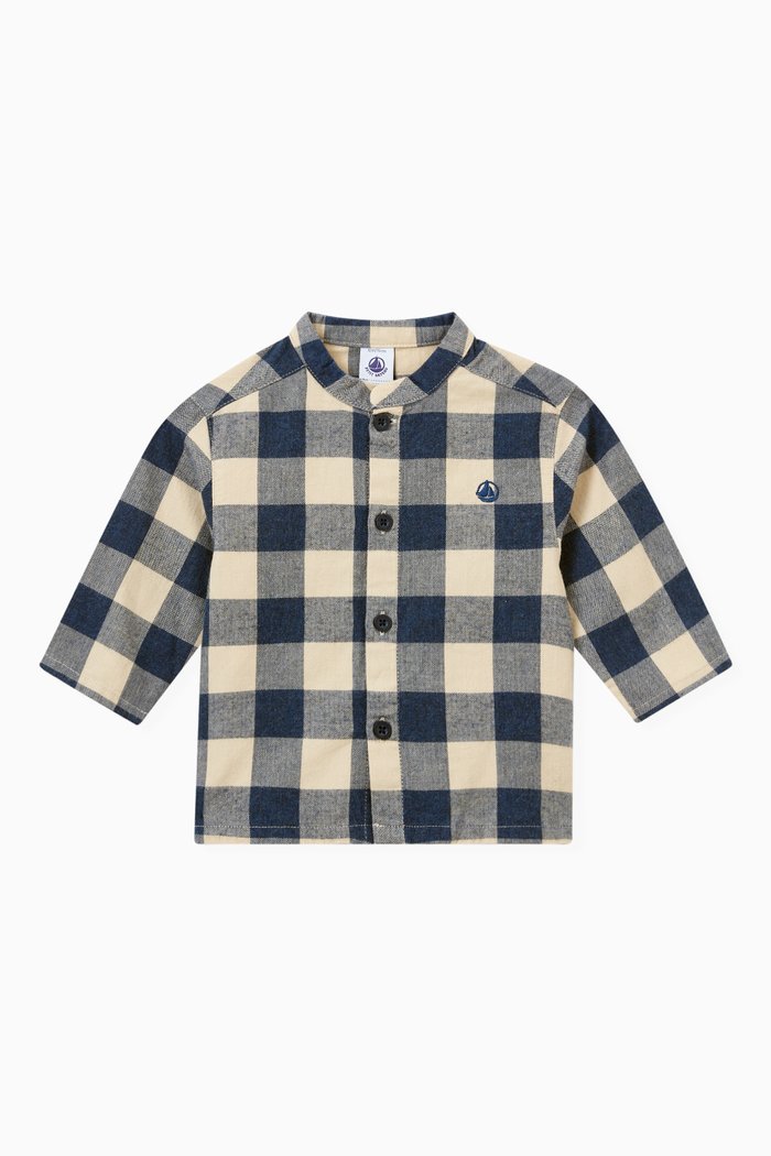 

Checked Flannel Shirt in Cotton, Multicolour