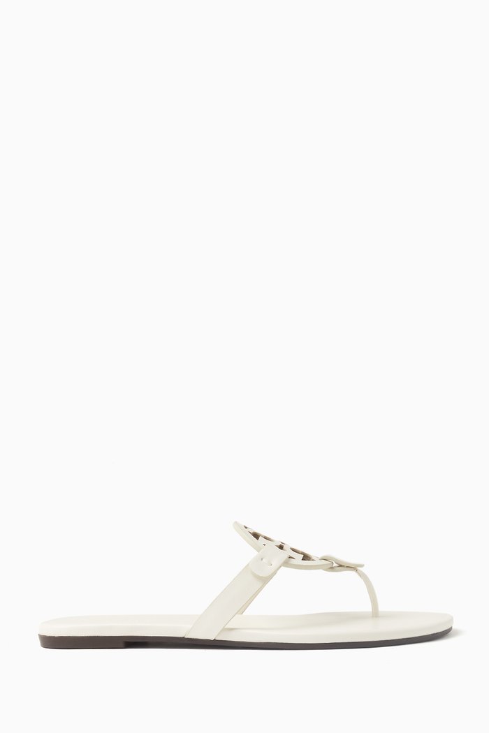 

Miller Soft Sandals in Leather, White