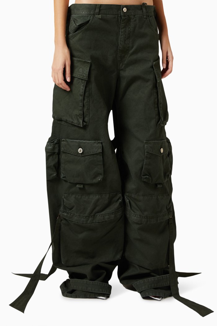 

Multi-pocket Cargo Pants in Denim, Neutral