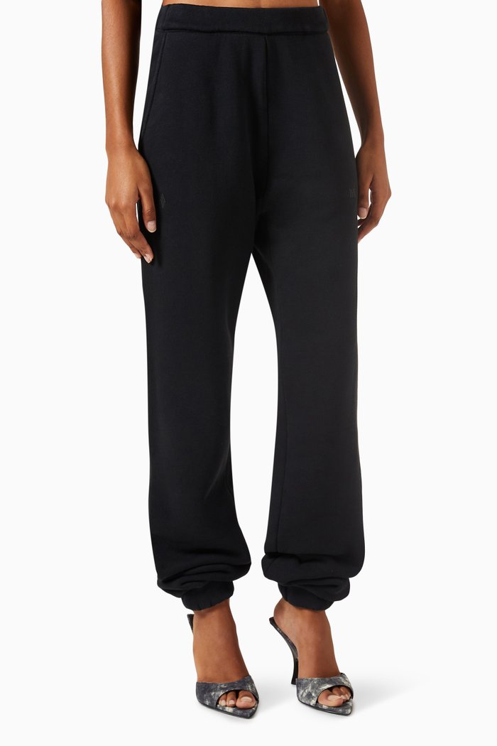 Penny Sweatpants in Gauzed-fleece, Black