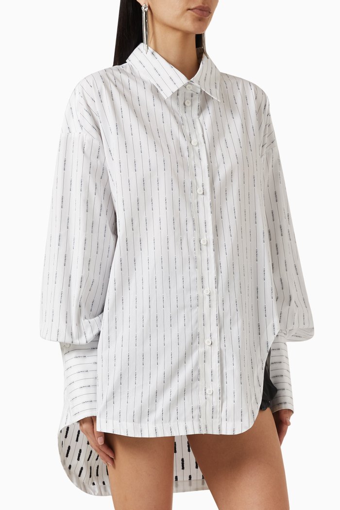 

Diana Oversized Shirt in Cotton-poplin, White
