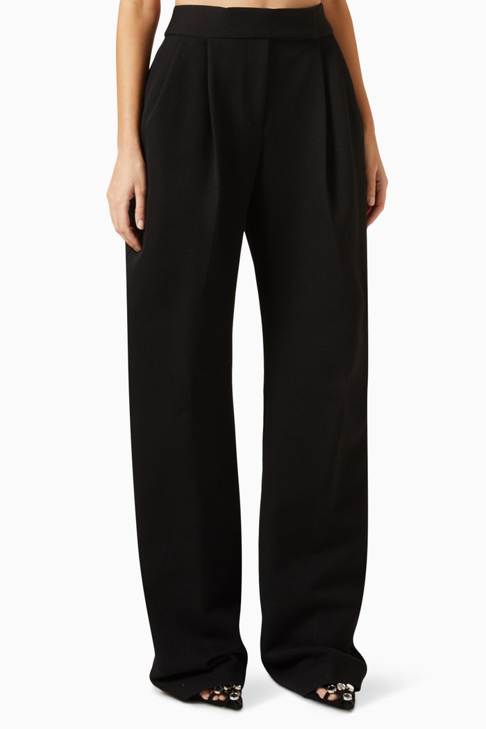 

Tailored Pants in Wool-blend, Black