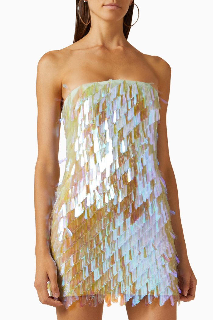 

Sequin-embellished Mini Dress, Multicolour