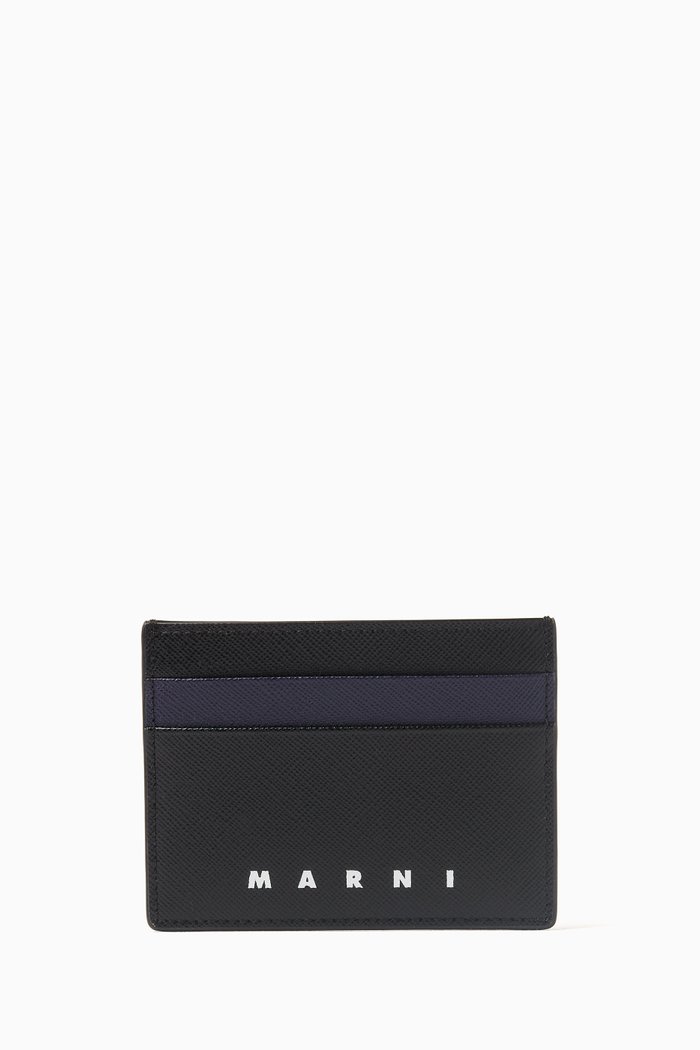 

Logo Card Holder in Leather, Multicolour