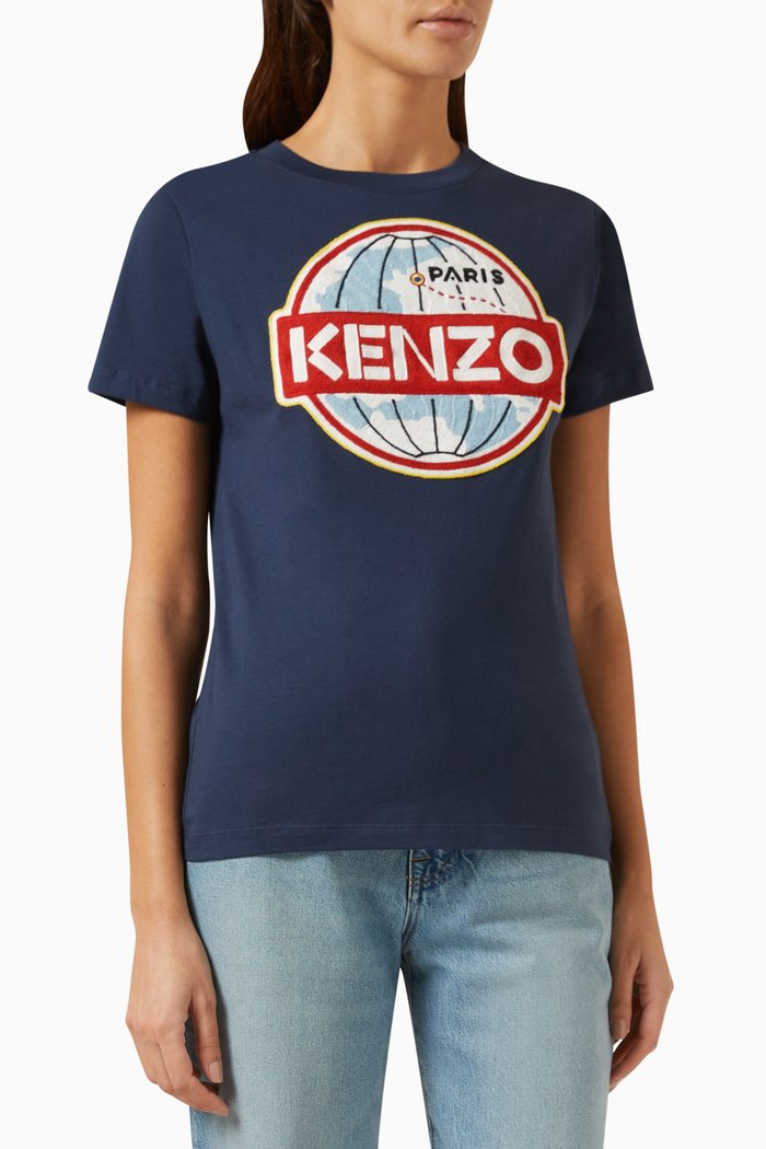 

Travel Classic T-shirt in Cotton-jersey, Blue
