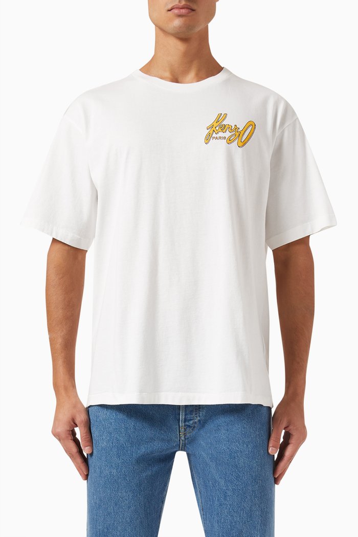 

Archive Logo Oversized T-shirt in Cotton-jersey, Neutral