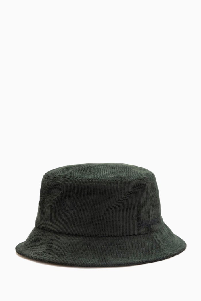 

Waffle Bucket Hat in Cotton, Green