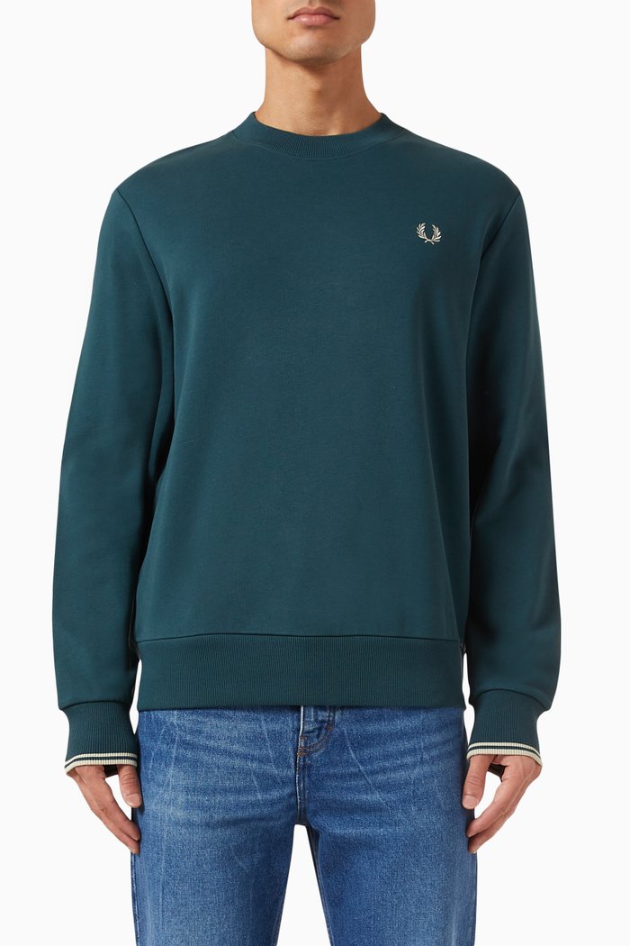 

Crewneck Sweatshirt in French Terry, Blue