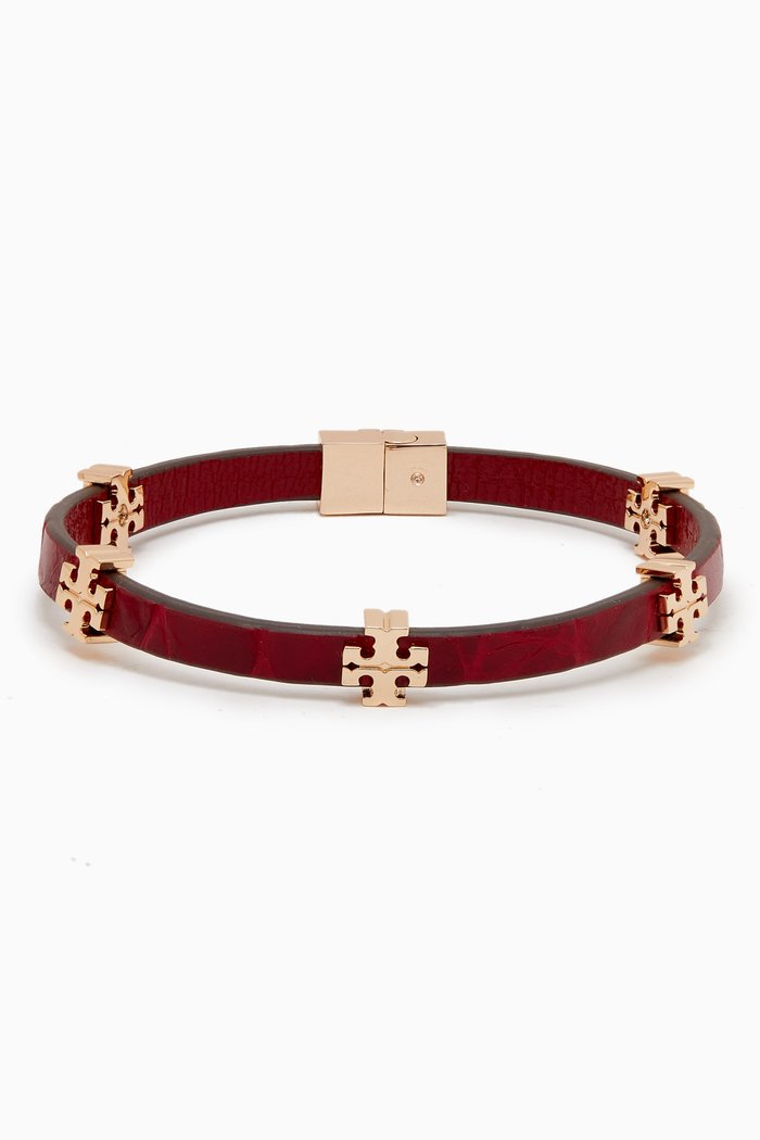 

Eleanor Bracelet in 18kt Gold-plated Brass & Leather