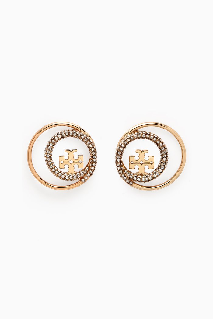 

Miller Rings Stud Earrings in 18kt Gold-plated Brass