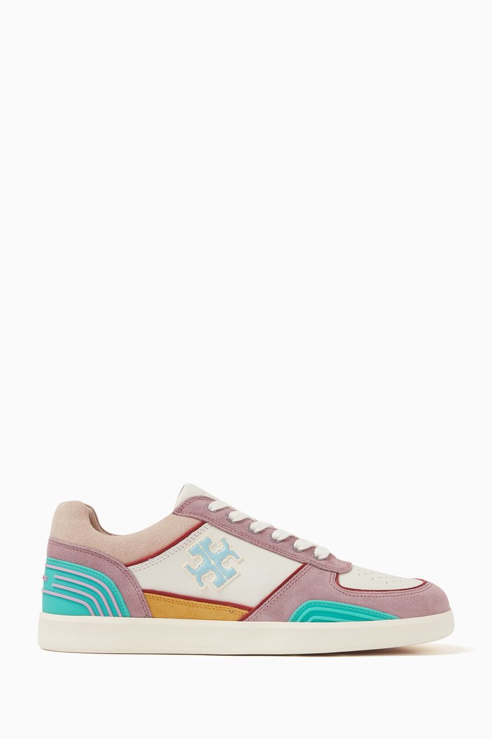 

Clover Court Low-top Sneakers in Nappa & Suede, Neutral