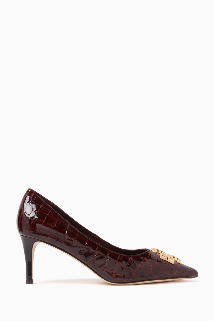 

Eleanor 65 Pumps in Croc-embossed Leather, Brown