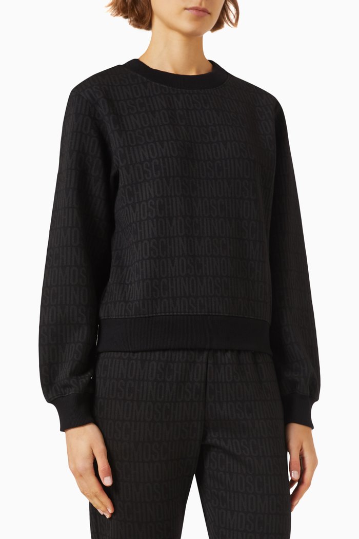 

Logo Sweatshirt in Cotton-fleece, Black