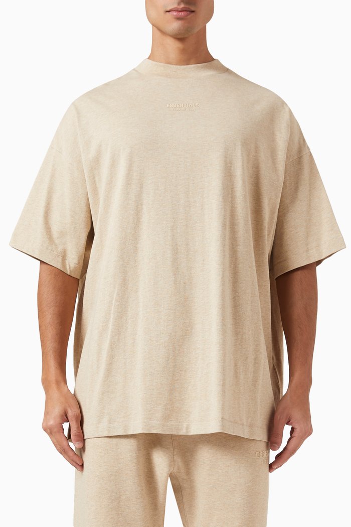 

Essentials Logo T-shirt in Cotton-fleece, Neutral