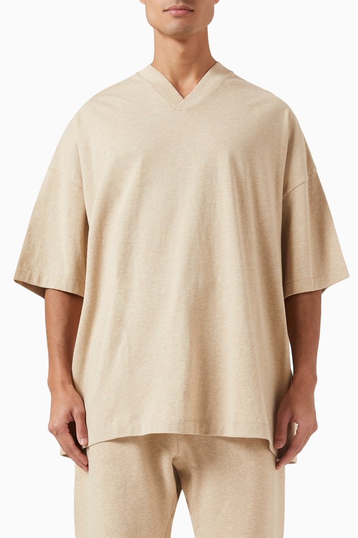 

Essentials V-neck T-shirt in Cotton-jersey, Neutral