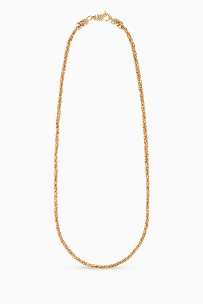 

Margarita Twisted Chain Necklace in 24kt Gold-plated Sterling Silver