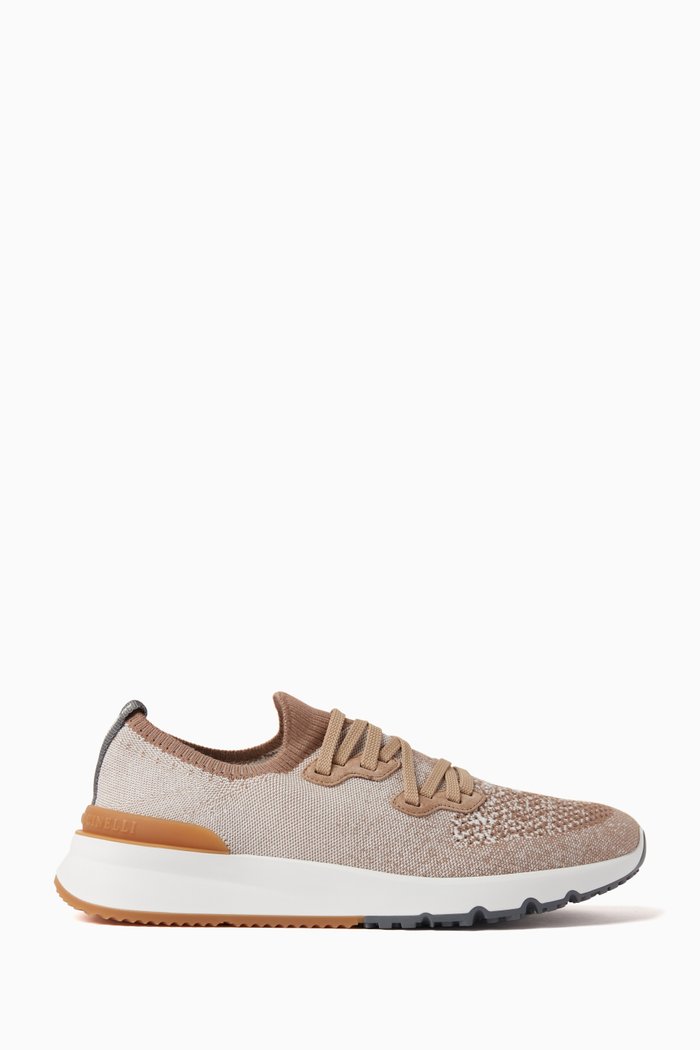

Sneakers in Stretch Chiné Knit, Neutral