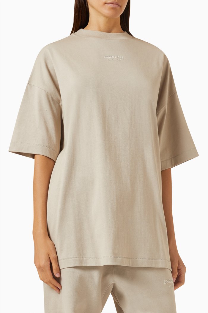 

Essentials T-shirt in Cotton-jersey, Grey