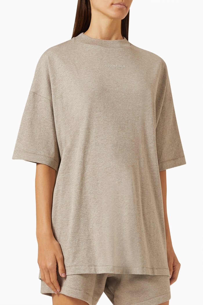

Essentials T-shirt in Cotton-jersey, Grey