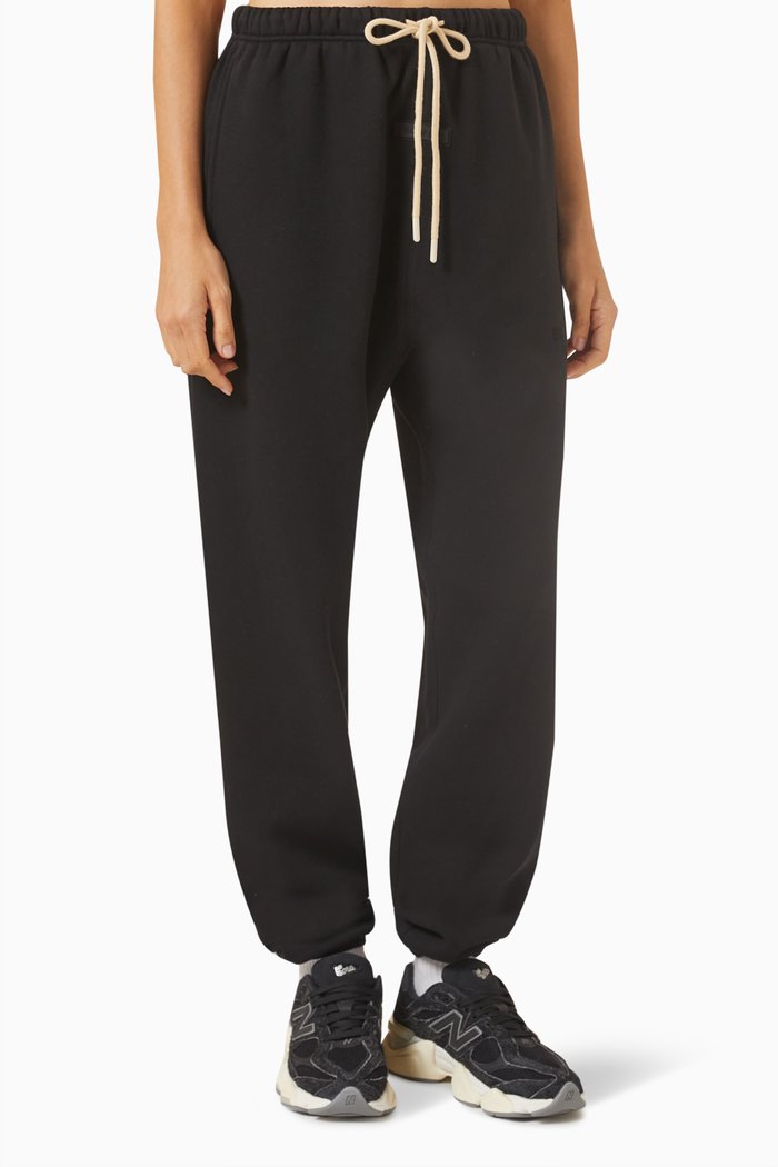 Essentials Sweatpants in Cotton-fleece, Black