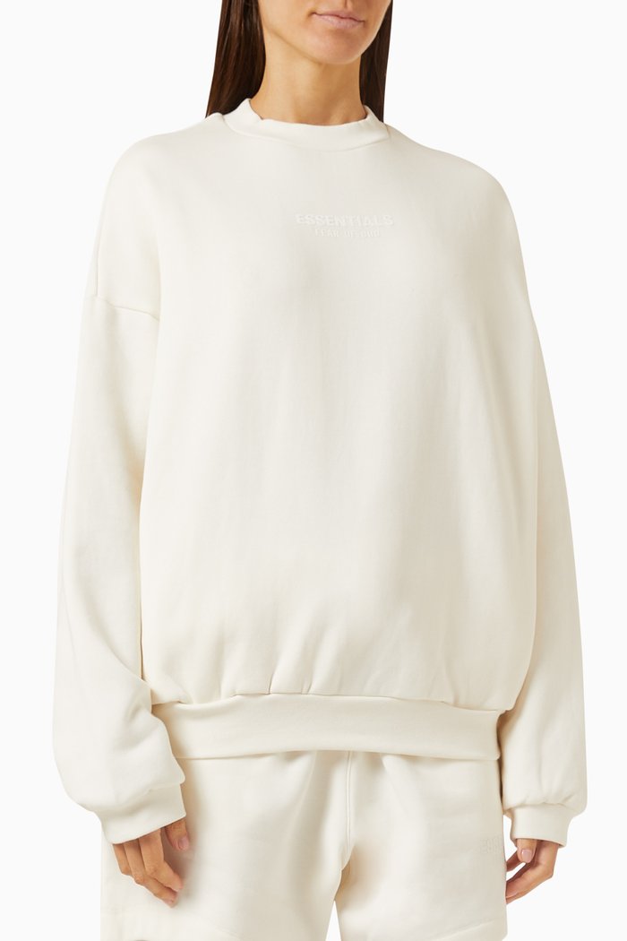 

Essentials Crewneck Sweatshirt in Cotton-fleece, Grey