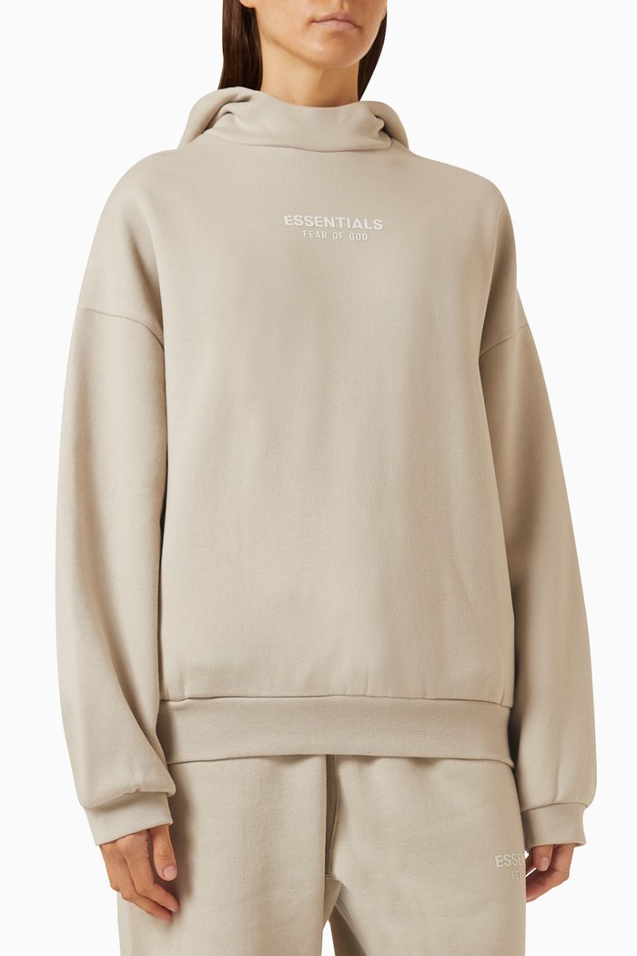 

Essentials Hoodie in Cotton-fleece, Grey