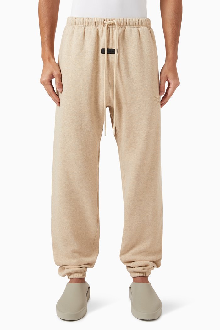 

Essentials Logo Sweatpants in Cotton-fleece, Neutral