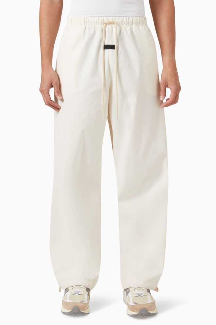 

Relaxed Pants in Cotton-blend, Neutral