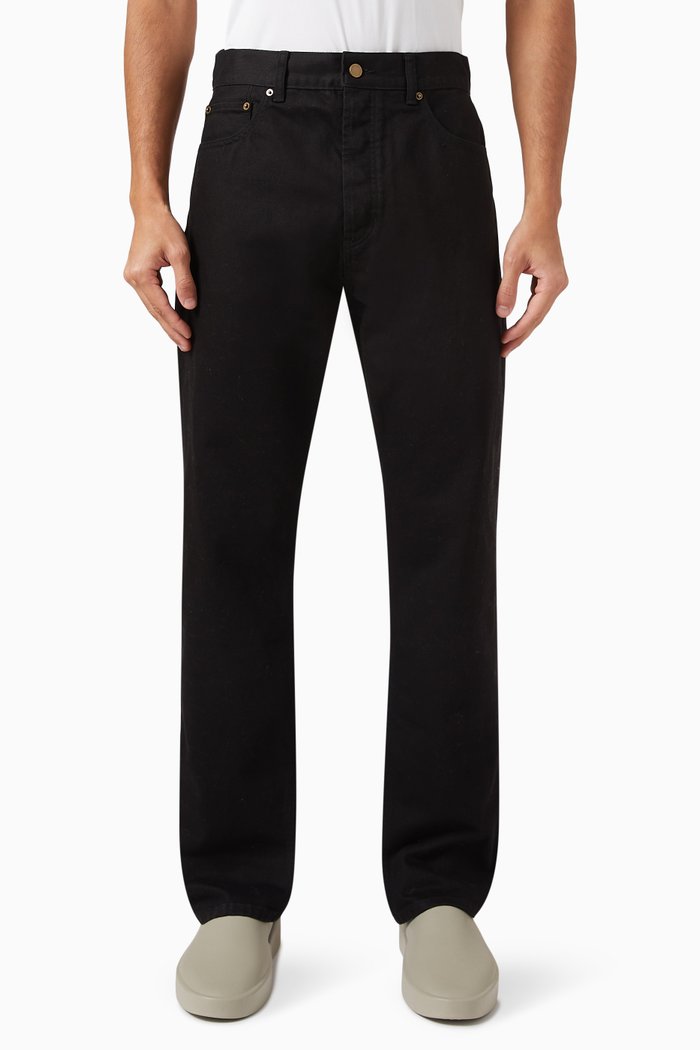 5 Pocket Jeans in Denim, Black