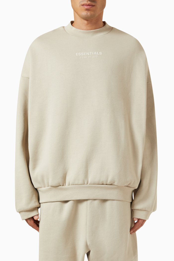 

Crewneck Sweatshirt in Fleece, Grey