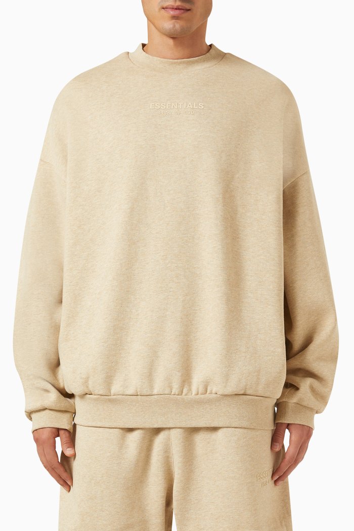 

Crewneck Sweatshirt in Fleece, Neutral