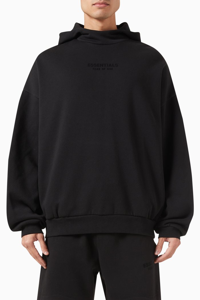 

Logo Hoodie in Fleece, Black