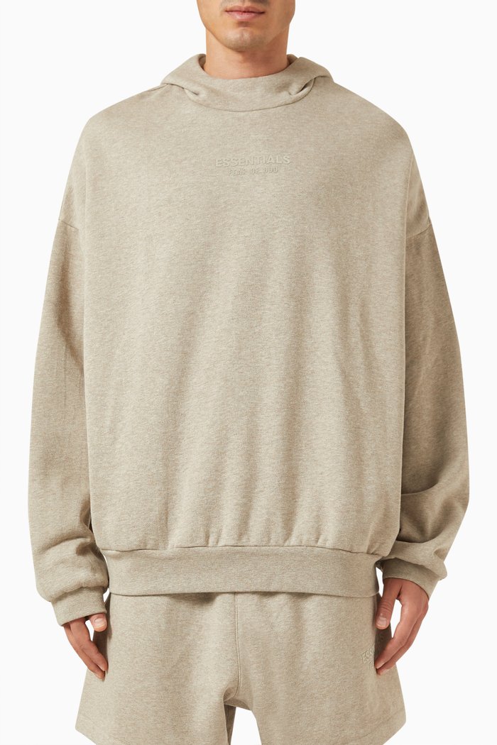 

Logo Hoodie in Fleece, Grey