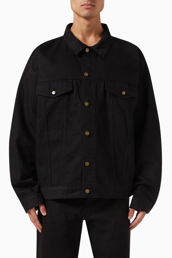 

Trucker Jacket in Denim, Black