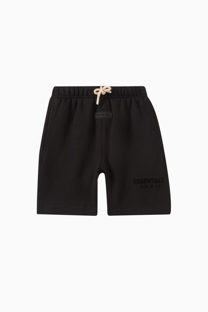 

Essentials Logo Sweatshorts in Cotton-fleece, Black